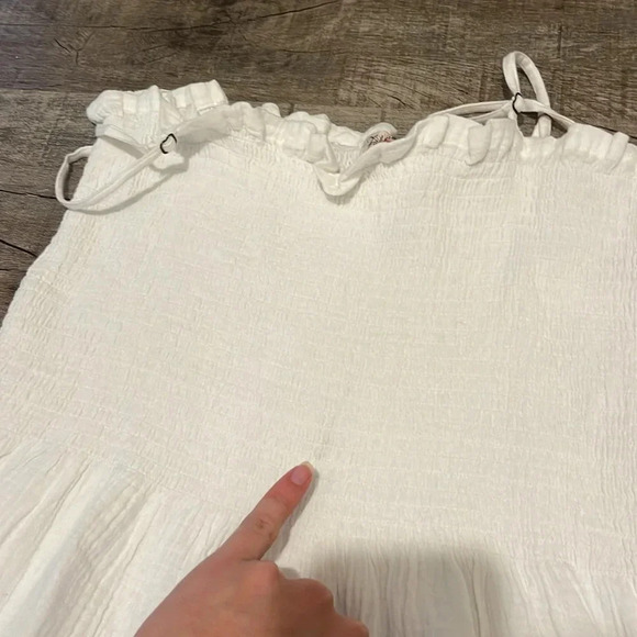 NWT!! Faherty - Dream Cotton Gauze Lakeview Dress - White - Size Medium - Picture 12 of 12